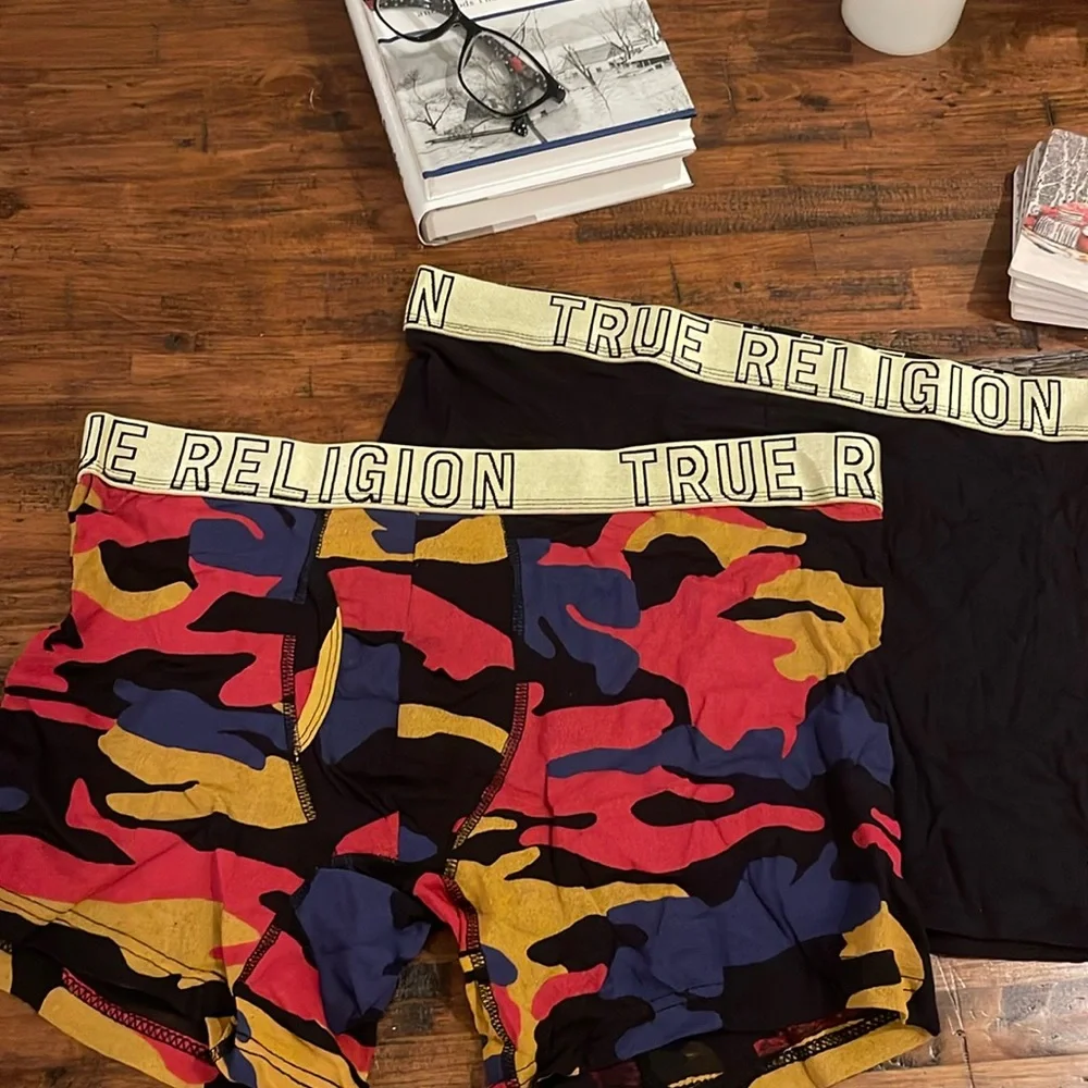 True Religion XL Fly Front MODAL/Spandex Boxer Brief (2 Single Pairs)